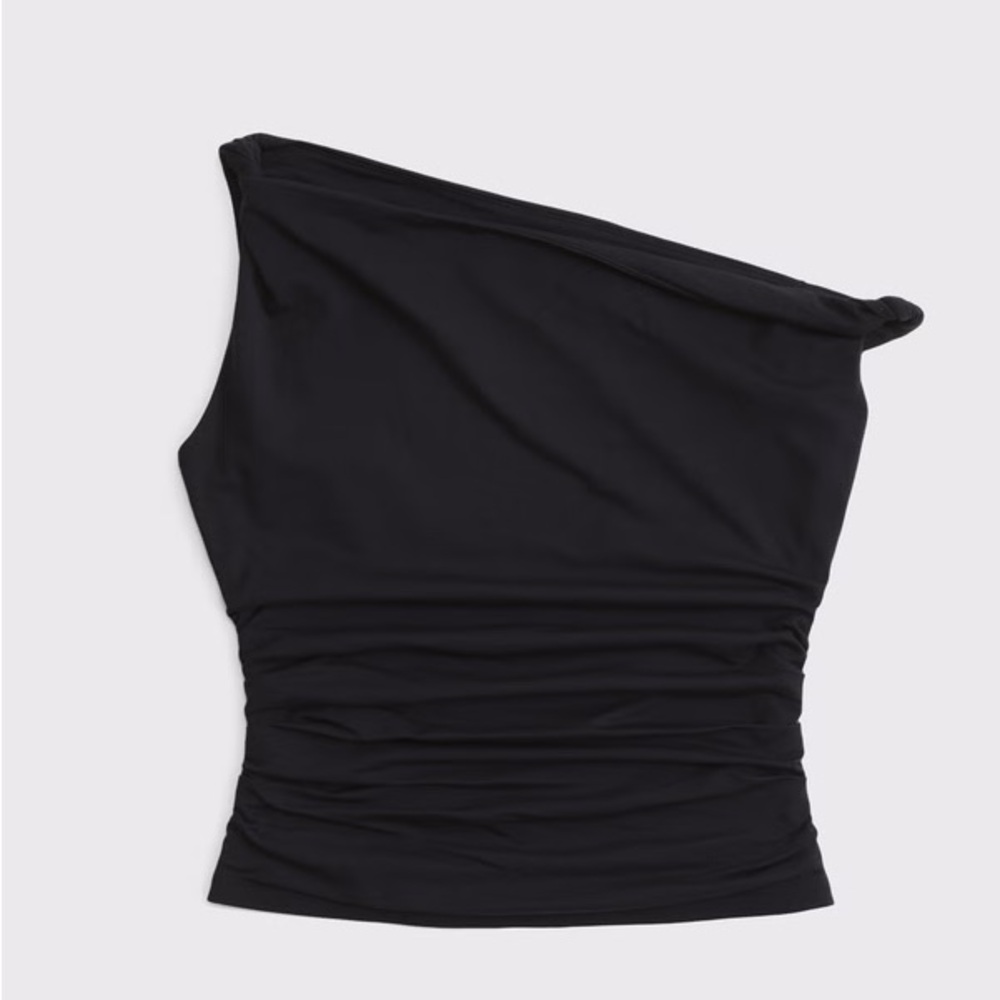 Abercrombie & Fitch Black One-Shoulder Top